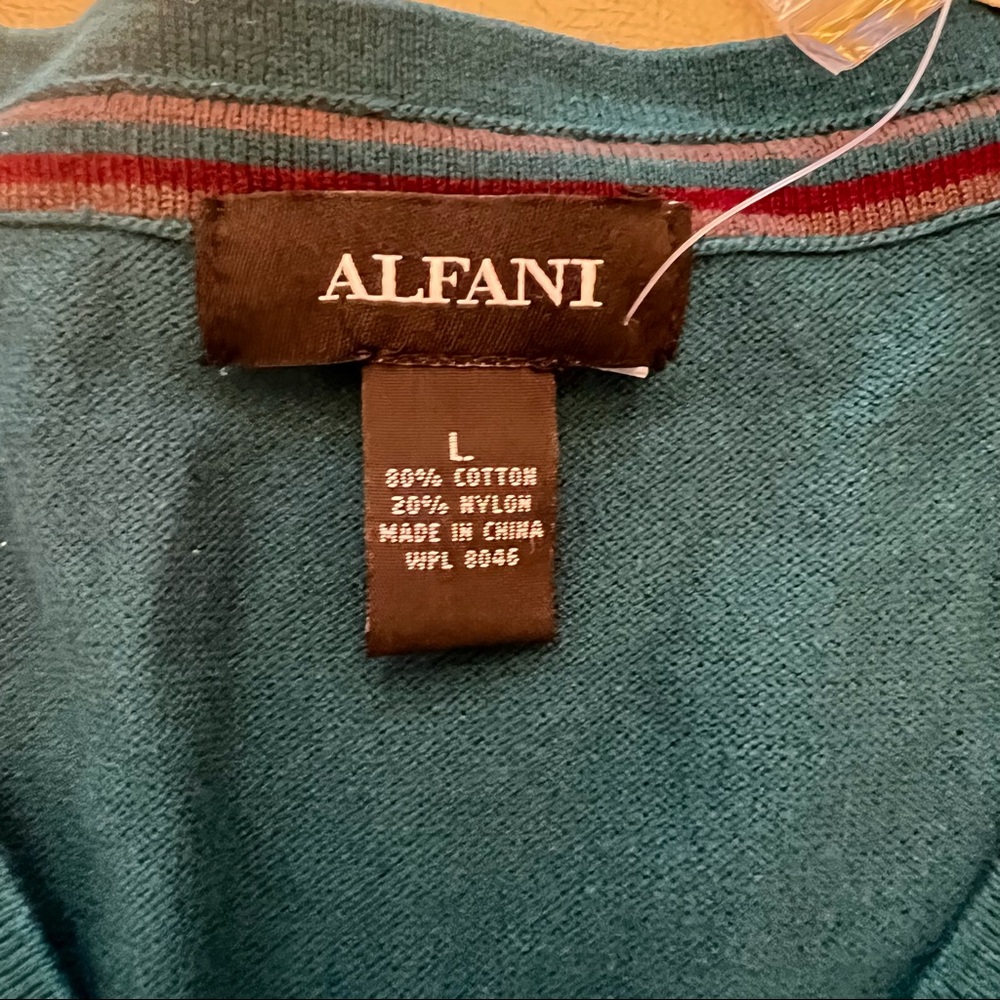 Alfani Teal Lightweight Sweater NWT I-5 - Picture 3 of 7